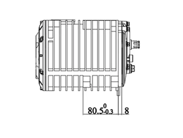 QSJ138A-70 V3 3000W-70H-PMSM : Gearbox - Image 7