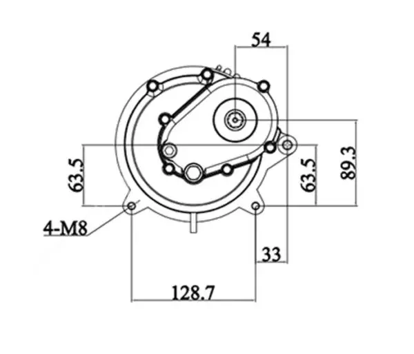 QSJ138A-70 V3 3000W-70H-PMSM : Gearbox - Image 5